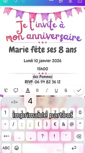 Invitations personnalisables !!