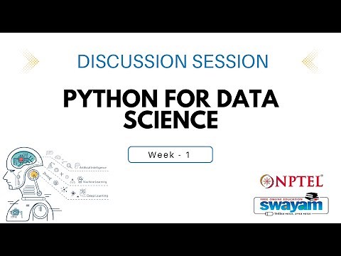 Live session for the NPTEL Course on Python for Data Science 2025 - (Week 1)