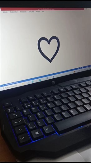 *Type 2661 and Press Alt + X to Get This Hidden Heart Symbol in MS Word ♡*