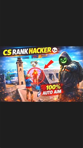 CS Rank Auto Aim Hacker 😳 | Free Fire #freefire #shorts