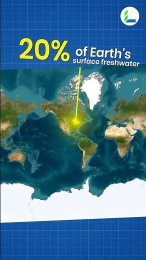 These 5 Lakes Hold 20% of Earth's Fresh Water! 🌍 | The Great Lakes Explained #shorts #geography #gk