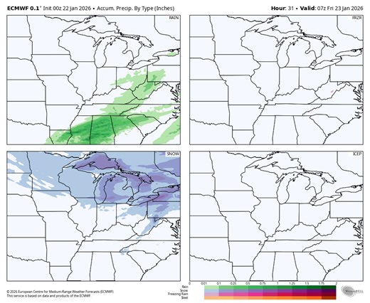 Four types of precip - amount and start/stop time: | MikesWeather