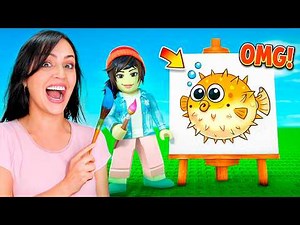 SOY LA MEJOR DIBUJANTE 😮 Dibuja Bien Para Ganar en Roblox ♥ Sandra Cires Play