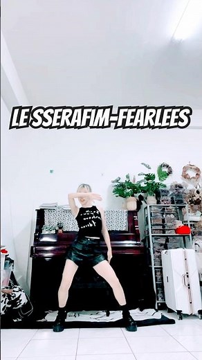 Le sserafim-Fearless Lesserafim dance challenge 0.5 speed practice mirror 😅