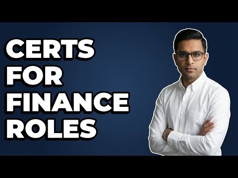 How Do Certifications Fit Specific Finance Industry Roles?