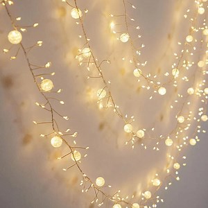 Autumnal Fairy Lights With Crackling Crystals, Waterproof Fairy Lights 6 M Long, Ideal as Room Decoration, White Lights - Etsy