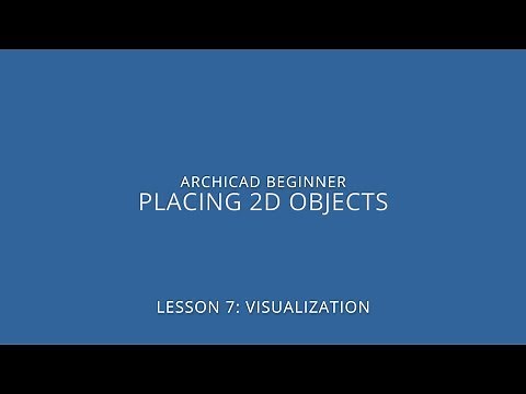ARCHICAD Beginner Course - 7/3: Placing 2D Objects