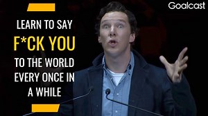 "You must practice being stupid, dumb, unthinking, empty." - Benedict Cumberbatch, reading a letter by Sol LeWitt. Via- Goalcast ---- #motivationkings ---- SHARE 2 INSPIRE | Motivation Kings