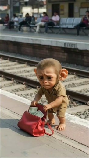 How did the poor monkey do this now 😲|