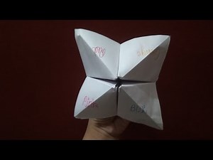 How to make beautiful a chatterbox very easy for kids