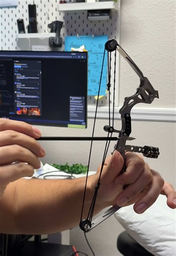 These are so much fun ! Brings all the accessories you need, even a target to practice on! Click the link #fyp #minibow #bowandarrow #gadgets #blackfridaydeals