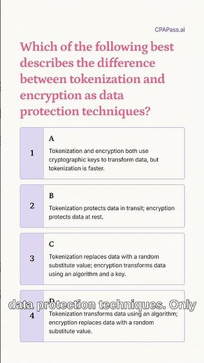 ISC Exam: Tokenization vs. Encryption - Confidentiality and Privacy