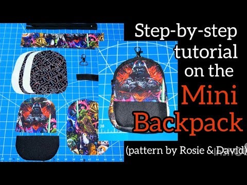 How to make a mini keychain backpack