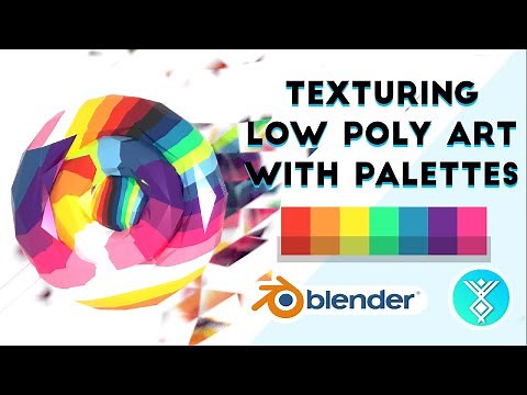 Texturing Low Poly Art with Color Palettes (Blender Tutorial)