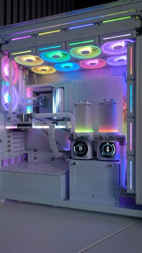 Glass vs plastic hardline tubing for PC water cooling builds. #PC #PCWaterCooling #PCSetup #PCGaming