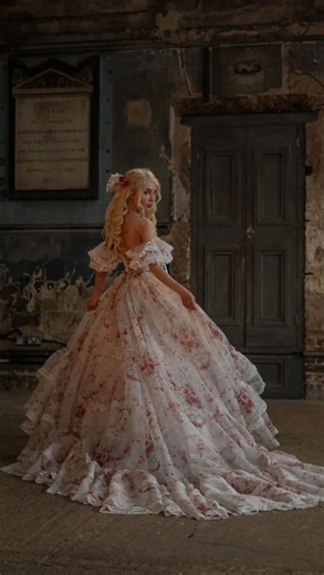 So… would you? 🤍 Wedding dresses in mostly white but with coloured floral accents are so beautiful, don’t you think! Or do you prefer pure white or ivory? This one’s the Tuileries Epic Romance Bridal Gown 🤍 ❤️ #fancifuldoll #fancifullyeverafter #ballgown #weddingdress #weddingdressdesigner #weddingdressinspo #weddingdresses #laceweddingdress #fairytale #romantic #softgirl | Fanciful Doll