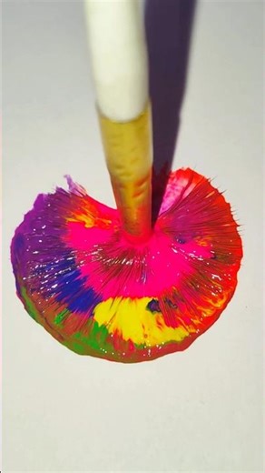 Onestroke art 😱 🎨 ❤️💙#satisfying #shortsfeed #art #magic #creative #acrylicpainting #painting