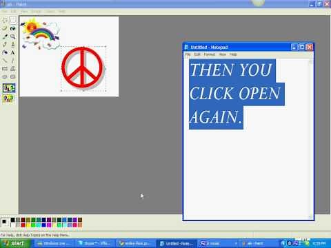 how to put two pictures together on paint