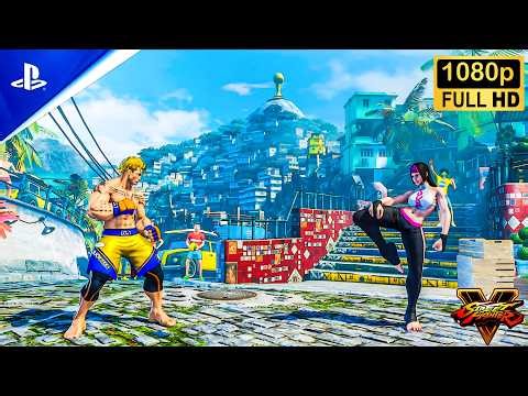 Luke vs Juri & Rashid & Vega | Street Fighter 5 PS5 Gameplay