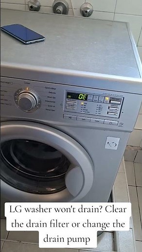Struggling with LG OE error code?Clear the drain filter. #tips101
