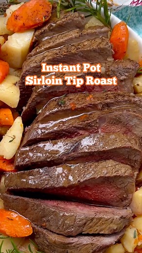Marlynn Schotland on Instagram: "✨️ Instant Pot Sirloin Tip Roast ✨️ Comment RECIPE and I’ll send you the recipe link! Craving a hearty meal without standing over the stove for hours? This Instant Pot Sirloin Tip Roast is just the ticket! 🥩⁠ ⁠ 🥘 The veggies cook right with the roast in record time thanks to the Instant Pot, so this is a delicious one pot meal that is special enough to serve for the holidays but easy enough to make and enjoy for a busy weeknight dinner.⁠ ⁠ 🍷 Pair with a bold f