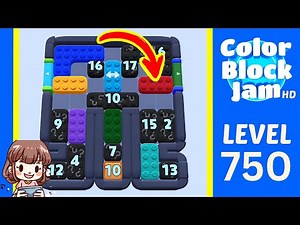 Color Block Jam Level 750 Solution Walkthrough