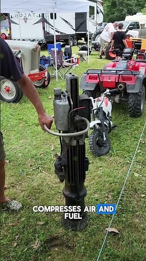 This machine uses explosions to jump and save buildings