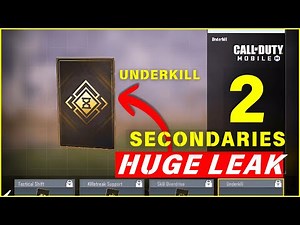 CODM LEAK Underkill Wildcard REVEALED! Opposite of Overkill (2 Secondaries!)