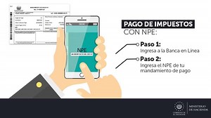 Al terminar tus declaraciones puedes descargar un mandamiento de pago que incluye un NPE. Con este número puedes pagar tus impuestos desde el canal electrónico del banco de tu preferencia. | Ministerio de Hacienda