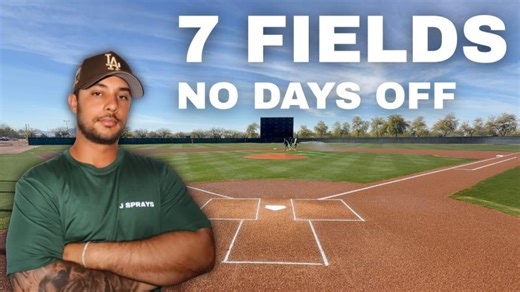 LA Dodgers Spring Training - What People DON T Know About Maintaining MLB Fields | Jordan Achay