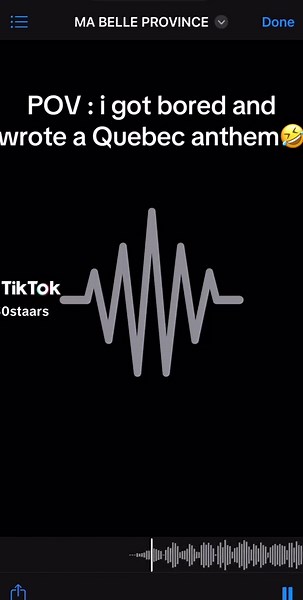 A Humorous Take on the Quebec Anthem