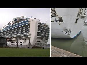 Passengers still waiting to depart San Francisco after cruise ship damaged while docking