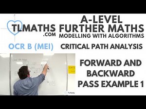 OCR MEI MwA G: Critical Path Analysis: 08 Forward and Backward Pass Example 1