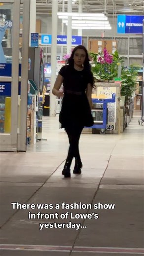 Taylor Star on Instagram: "So cool…. #model #lowes #runwaywalk #catwalking #highfashionmodel"