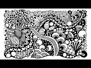 Creating Floral Zentangle Art | Step-by-Step Tutorial