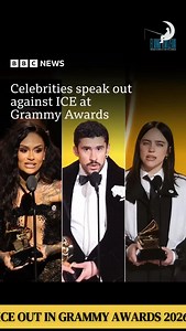 🚨 𝗕𝗥𝗘𝗔𝗞𝗜𝗡𝗚 𝗡𝗘𝗪𝗦‼️ _____________________ Mu birori bya Grammy Awards byabereye Los Angeles ku ncuro ya 68, abahanzi benshi bazwi ku isi bakoresheje uyu muhango bavuga amagambo akomeye yo gushyigikira abimukira mu gihe Leta Zunze Ubumwe za Amerika ikaza ibikorwa byo gukurikirana abimukira(ICE). Umuhanzi w’Umunya Puerto Rico , Bad Bunny, yagize ati: “Mbere yo gushimira Imana, ndavuga ICE out” — agaragaza ko abimukira bakwiye kubahwa no kurindwa. Olivia Dean, umuhanzi w’Umwongereza wats
