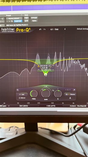 Try using EQ like this and you may get better results! #Musicproducer #audioengineer #producertips