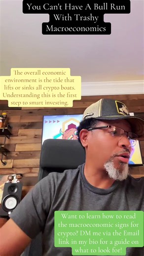 Want to learn how to read the macroeconomic signs for crypto? DM me via the Email link in my bio for a guide on what to look for! #CryptoNews #Bitcoin #Investing #Macroeconomics #finance