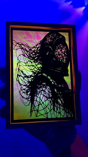 Intricate 3D Silhouette Art: Satisfying Process & Reveal #satisfying #creator #diy
