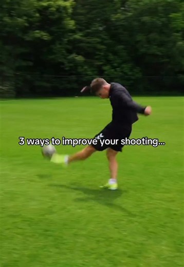3 ways to improving your shooting… 1. Simple 1v1 to Finish - shoulder dip or move at cone and a quick finish afterwards. 2. One Touch Finishing - quick cross across the ground in front of goal, finish on frame. 3. Finishing from the 6 - curling crosses/shots into the side netting of the goal. Join the NSP app and start training today. Save this post for training ✅ #soccertraining #soccerplayer #striker