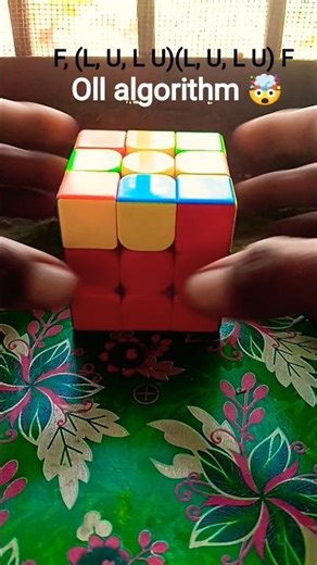 oll algorithm 🤯 practice fast cubing ☠️