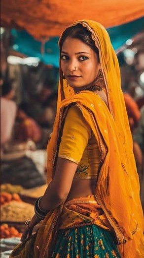 Marwadi Woman in Jaipur Market: Rajasthan Beauty & Culture