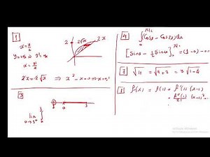 Math2 - Final exam preparation