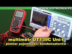 UT139C pomiar pojemności kondensatorów