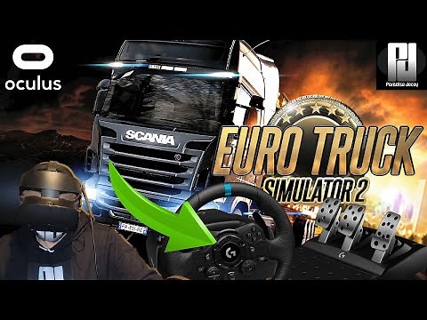 1st time DRIVING in VR with a RACING WHEEL! // Euro Truck Simulator 2 // Logitech G923 Racing Wheel.