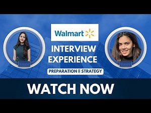 Walmart Interview Experience🔥 | | SDE @Walmart || Preparation Strategy || MUST WATCH