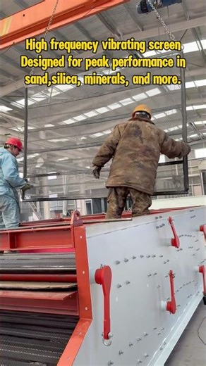 High frequency vibrating screen,design for peak performance in sand,silica,minerals#vibratingscreen
