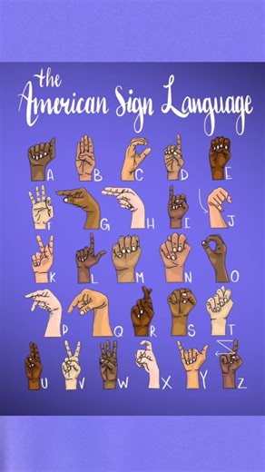 Deaf School on Instagram: "American Sign Language Alphabet  蘭 . . . #american #america #signlanguage #alphabet #worldsignlanguage #reels"