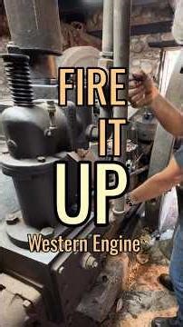 Starting up a 1925 Western Stationary Engine with compressed airQuick walk-through #engine