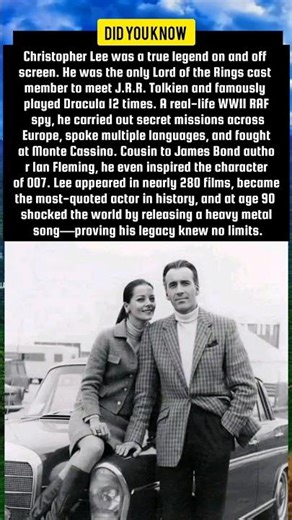 Christopher Lee: Actor, Spy, Dracula… and Heavy Metal Legend 🤯 #usa #thelegendmovie